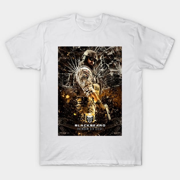 Rainbow Six Seige - BlackBeard T-Shirt by syanart